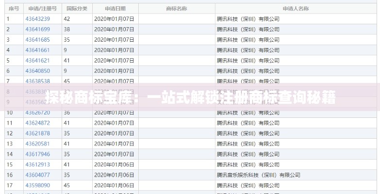 探秘商标宝库：一站式解锁注册商标查询秘籍