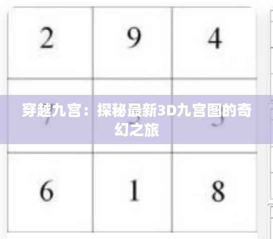 穿越九宫：探秘最新3D九宫图的奇幻之旅