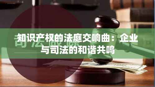 知识产权的法庭交响曲：企业与司法的和谐共鸣