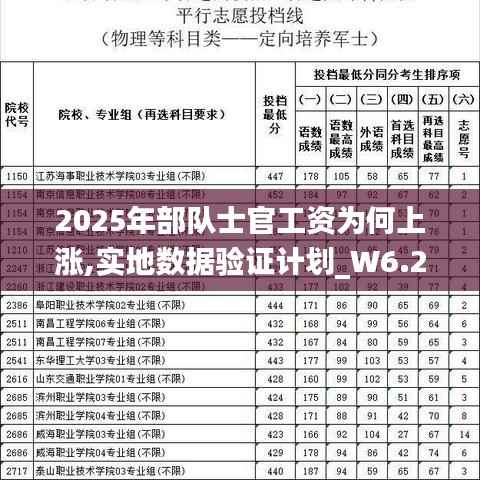 2025年部队士官工资为何上涨,实地数据验证计划_W6.227