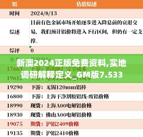 新澳2024正版免费资料,实地调研解释定义_GM版7.533