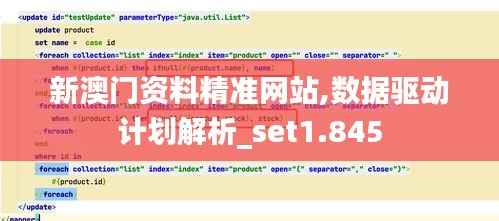 新澳门资料精准网站,数据驱动计划解析_set1.845