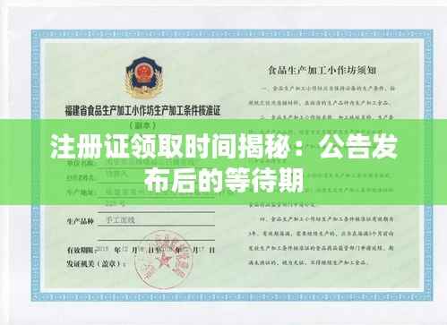 注册证领取时间揭秘：公告发布后的等待期
