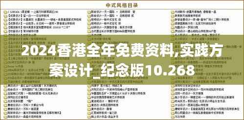 2024香港全年免费资料,实践方案设计_纪念版10.268