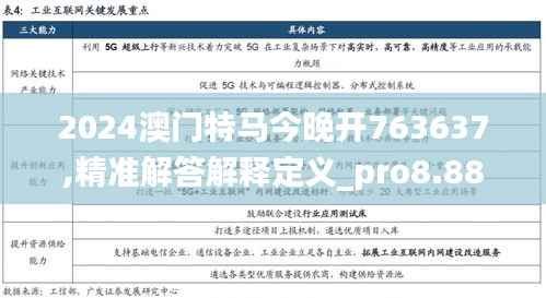 2024澳门特马今晚开763637,精准解答解释定义_pro8.882