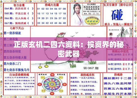 正版玄机二四六资料：投资界的秘密武器