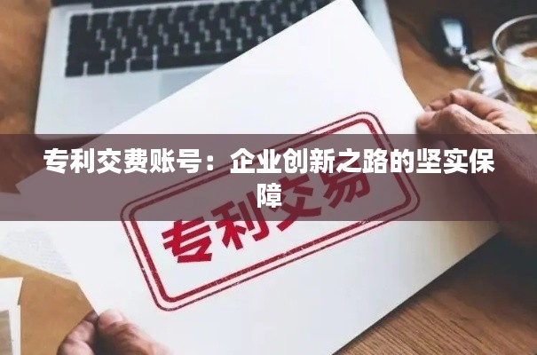 专利交费账号：企业创新之路的坚实保障