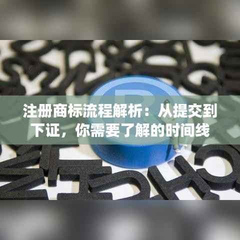 注册商标流程解析：从提交到下证，你需要了解的时间线