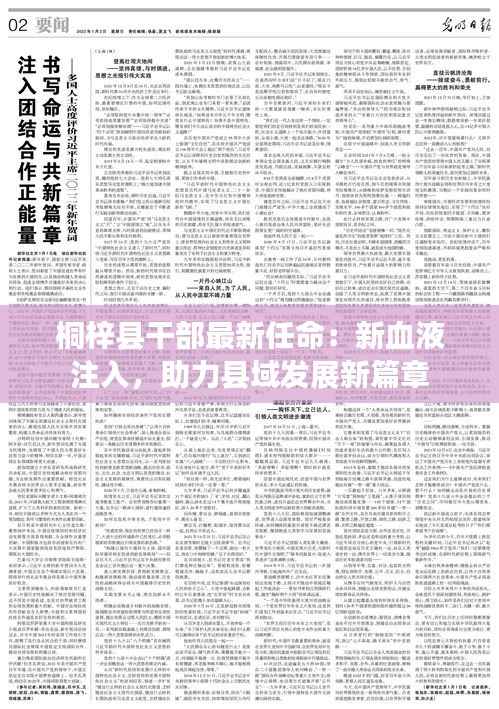 桐梓县干部最新任命：新血液注入，助力县域发展新篇章