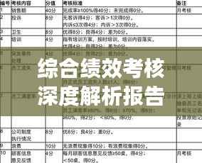 综合绩效考核深度解析报告
