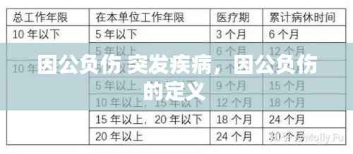 因公负伤 突发疾病，因公负伤的定义 