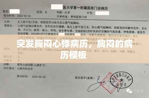 突发胸闷心悸病历，胸闷的病历模板 