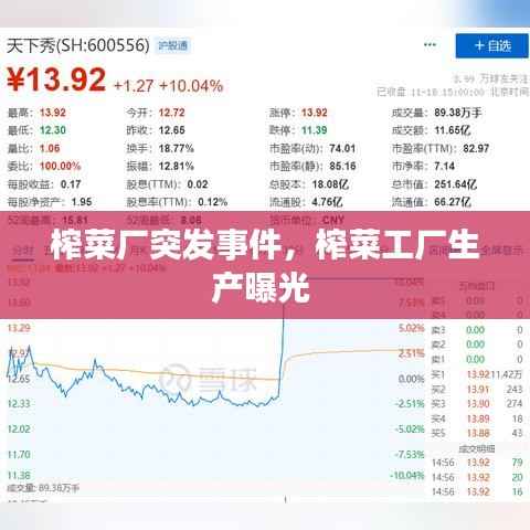 榨菜厂突发事件，榨菜工厂生产曝光 