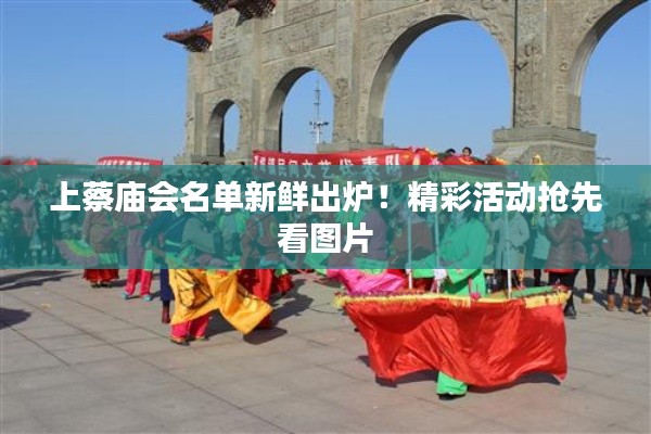 上蔡庙会名单新鲜出炉！精彩活动抢先看图片